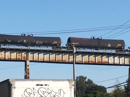 tankers on trestles