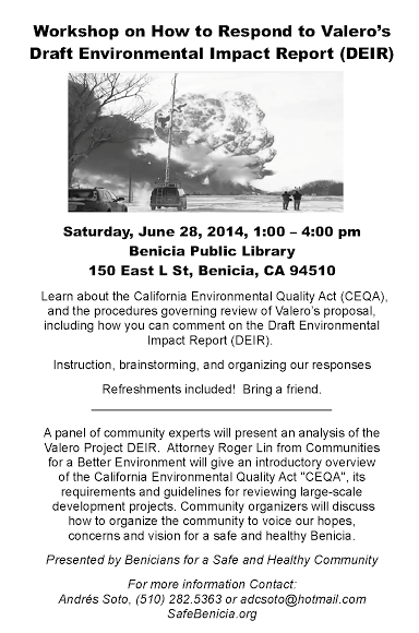 Workshop on CEQA and How to Respond to Valero's DEIR